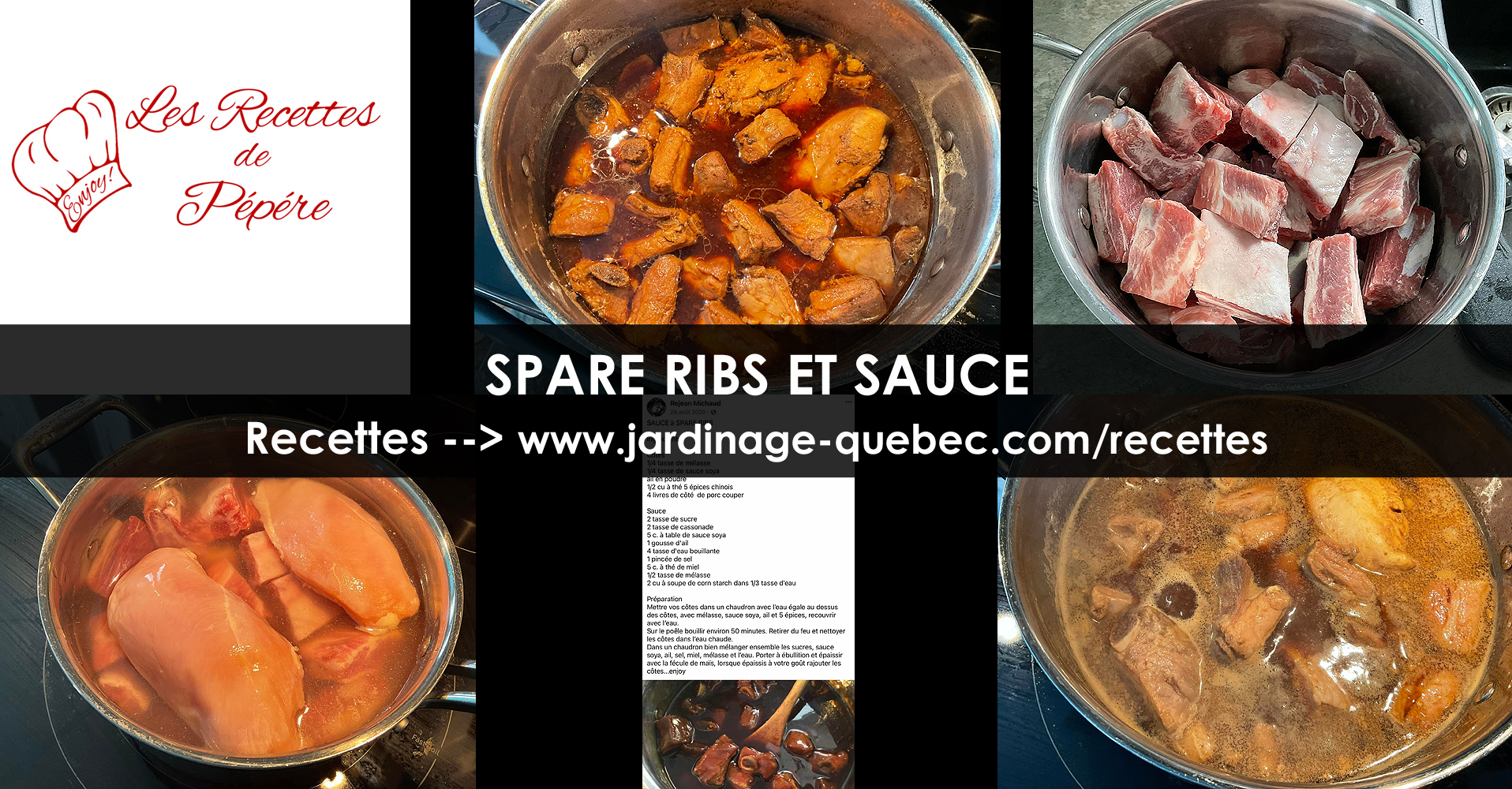 Spare Ribs et Sauce Recettes de Pépére